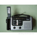 Solar Dynamo Emergency Radio W/LED Lights Charger Crank (HT-998)